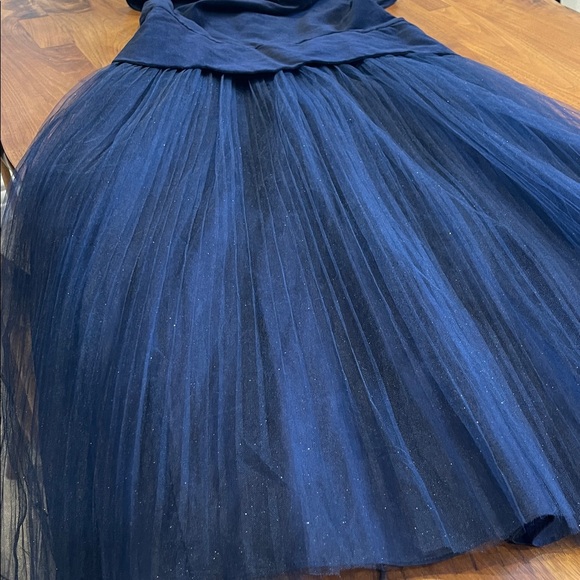 Jacadi Paris Midnight Blue Velvet Dress girl 12 yrs - Picture 4 of 5